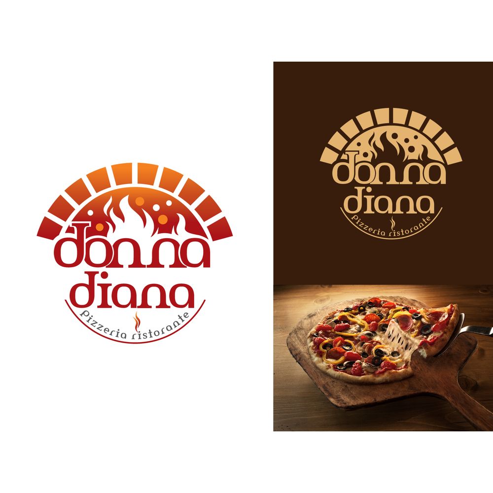 pizza restoranim icin logo tasarimi