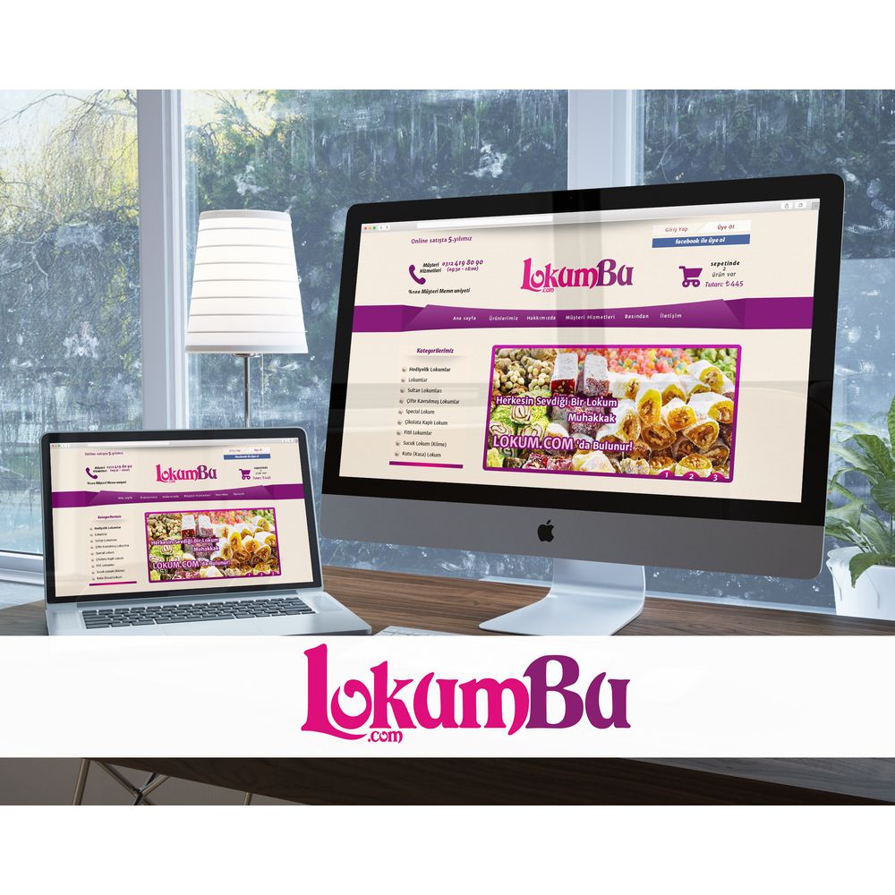 Lokumun yeni merkezi LokumBu.com'a Logo